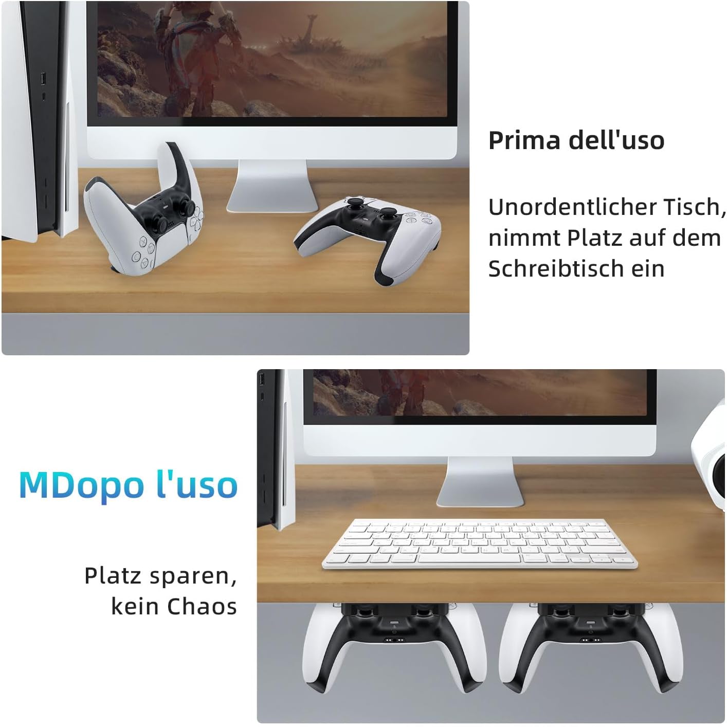 Thumbnail 4 de Tolesum Controller Halterung für PS5, 2er-Set