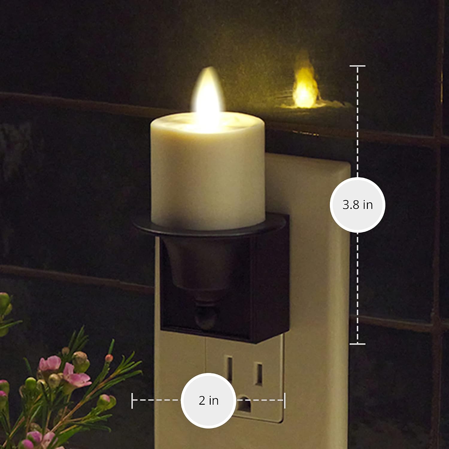 Detalle de Luminara 997375 Flameless Candle Nightlight with Dusk-to-Dawn Sensor