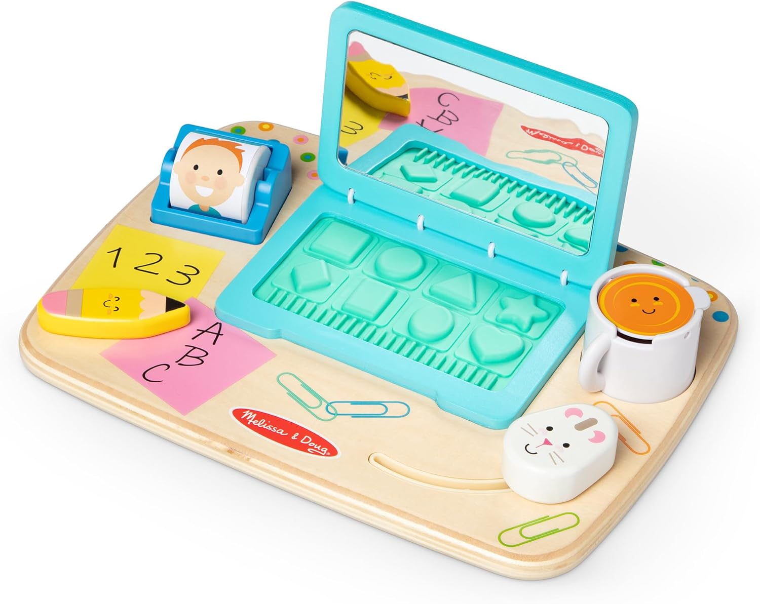 Thumbnail 6 de Melissa & Doug Sortierset für aufeinanderfolgende Formen – Holzspielzeug mit 18 Klötzen