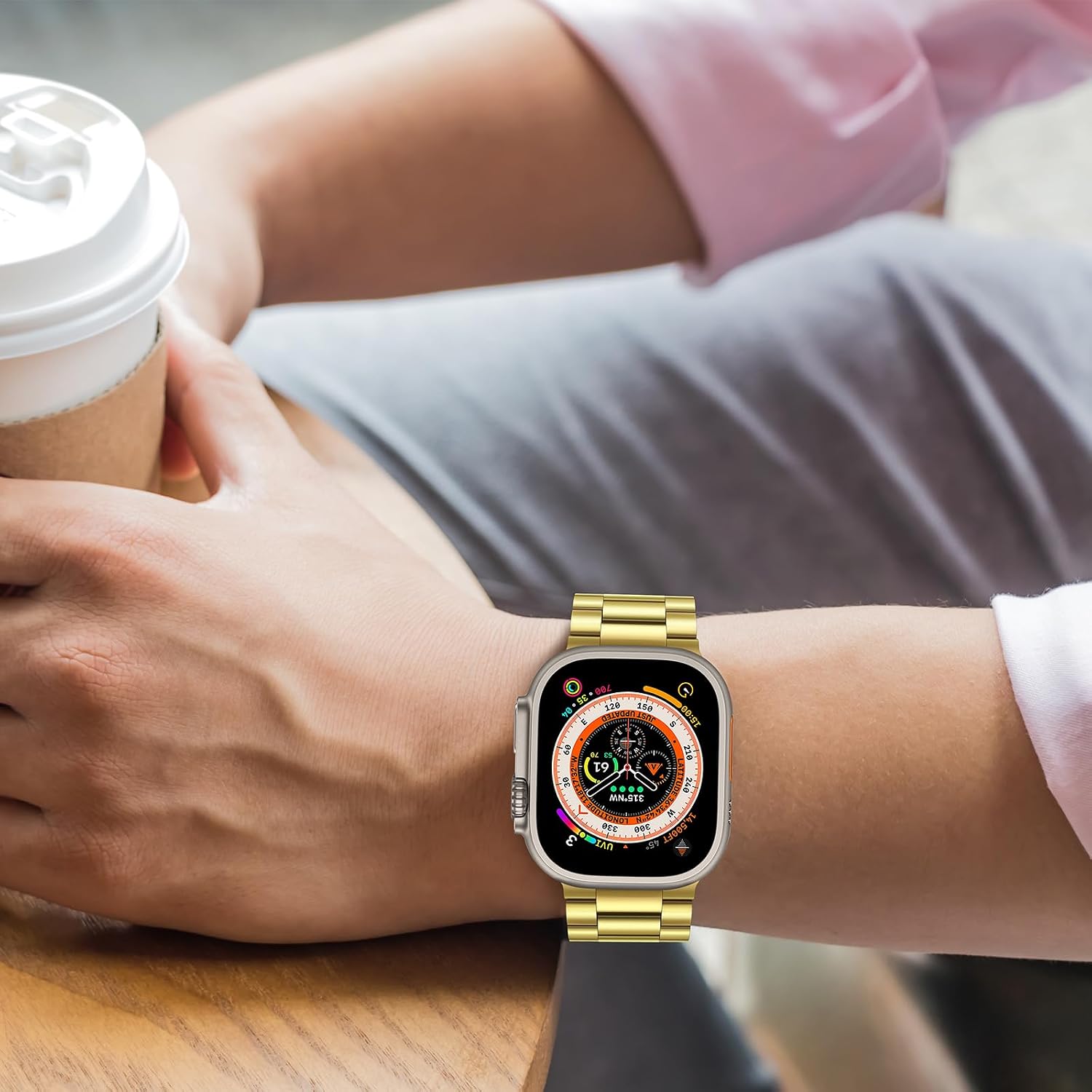 Thumbnail 6 de Tasikar Stainless Steel Strap for Apple Watch 49mm