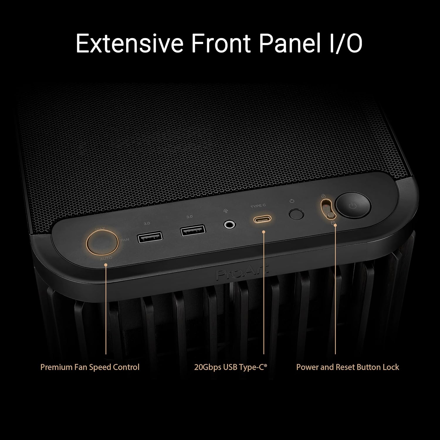 Detalle 1 de ASUS ATX mid-tower PC case PA401