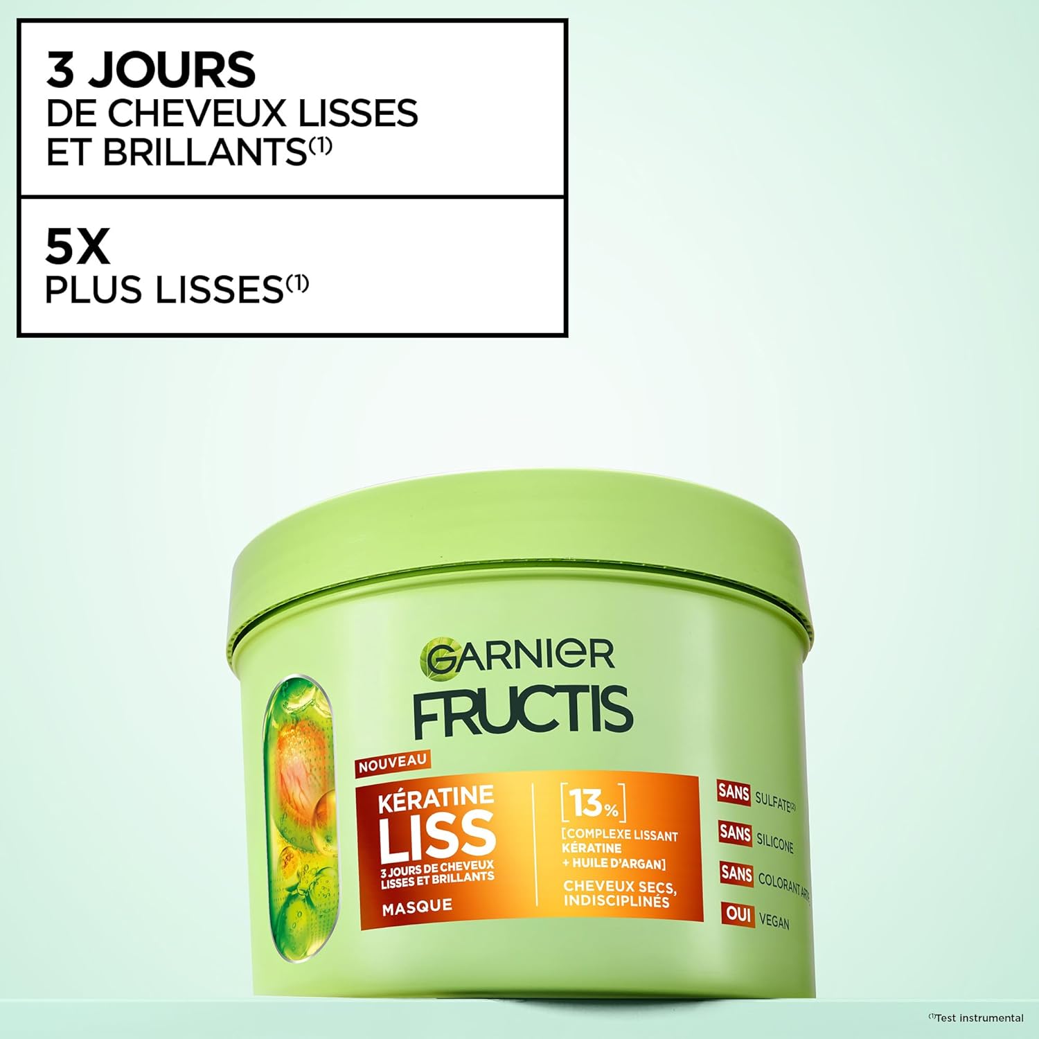 Thumbnail 5 de Garnier Fructis Kératine Liss Routine 3 produits Diamond Liss (shampooing, masque & spray)