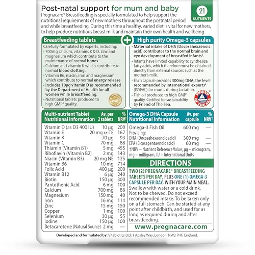 Detalle 2 de Pregnacare Breastfeeding Vitamins, 84 Count (Pack of 1)