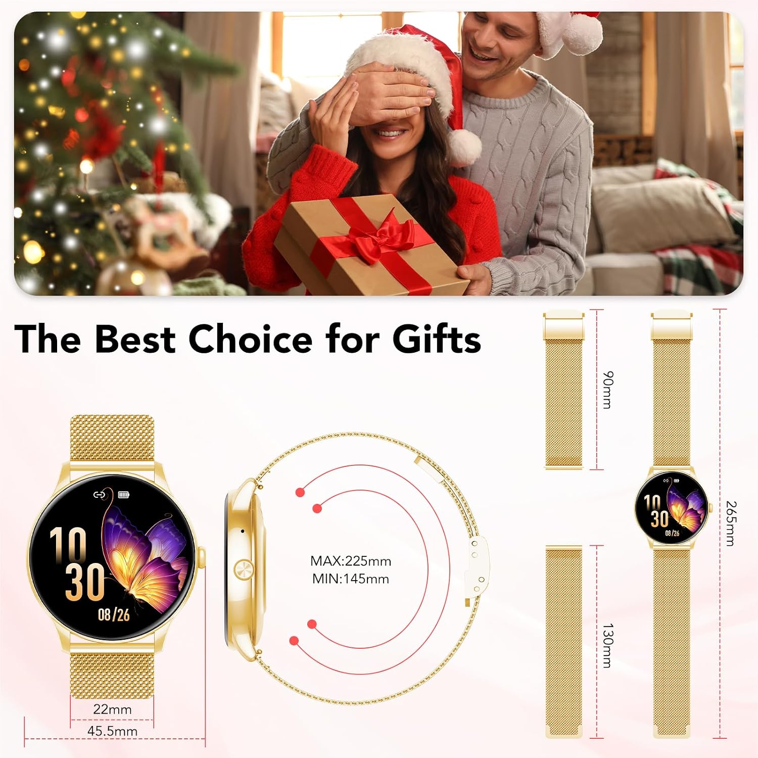 Thumbnail 6 de taopodo Reloj Inteligente Mujer TG36 con llamadas Bluetooth, pantalla 1,39” y IP68