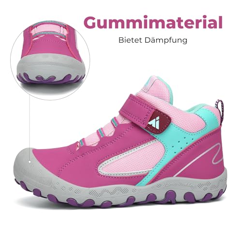 Detalle de Mishansha Kinder Wanderschuhe Violet, Größe 28 EU – Trekking- und Alltagsbegleiter