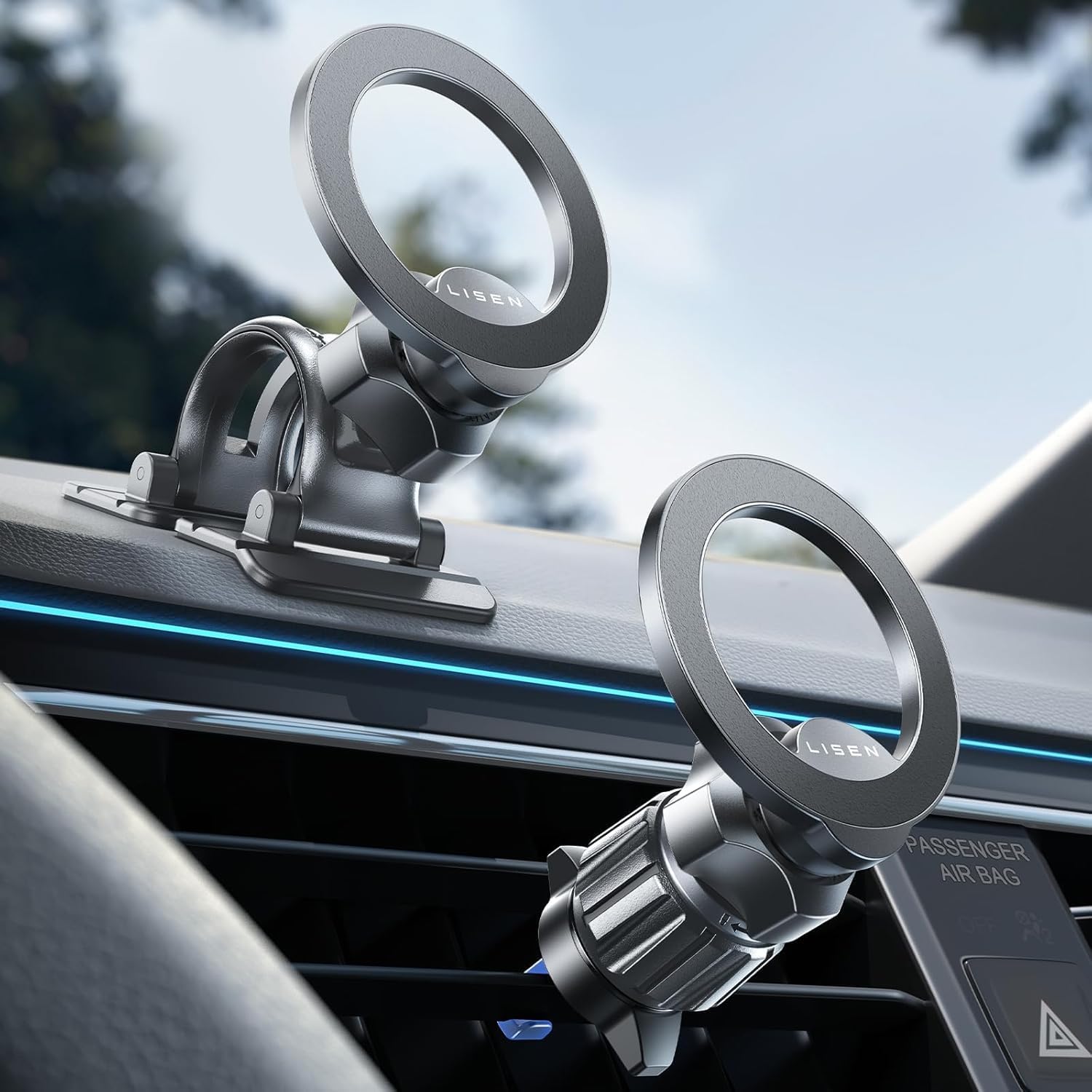 Detalle de LISEN MagSafe Autohalterung 360°