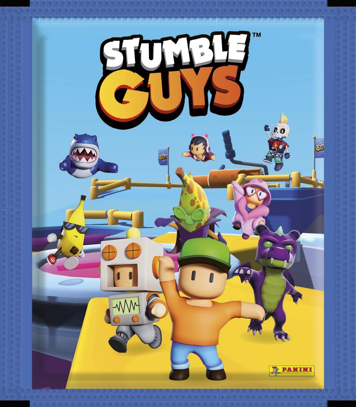 Detalle 2 de Boîte stickers Panini Stumble Guys – 36 Pochette, 216 Adesivi, Collezione Ufficiale