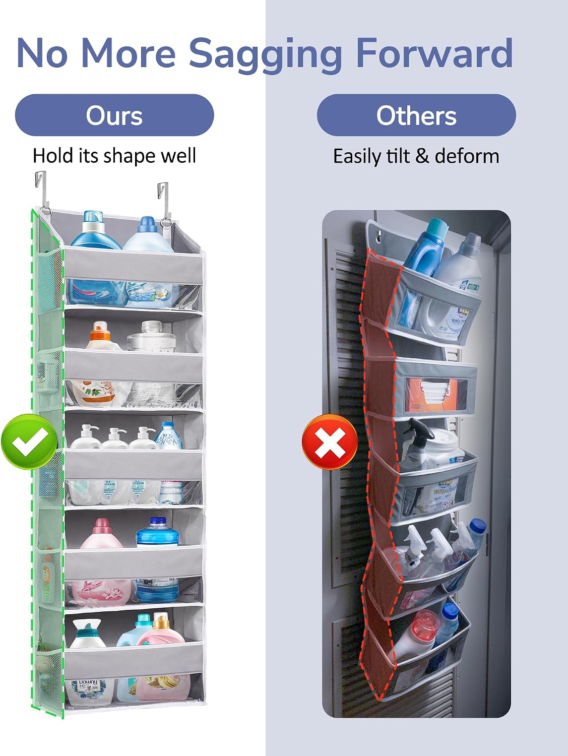Detalle 2 de ULG Over Door Organizer 5 Large Pockets 44 lb