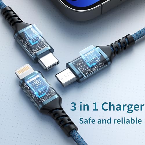 Detalle de GIANAC Multi Cable 3 en 1 1.2 m