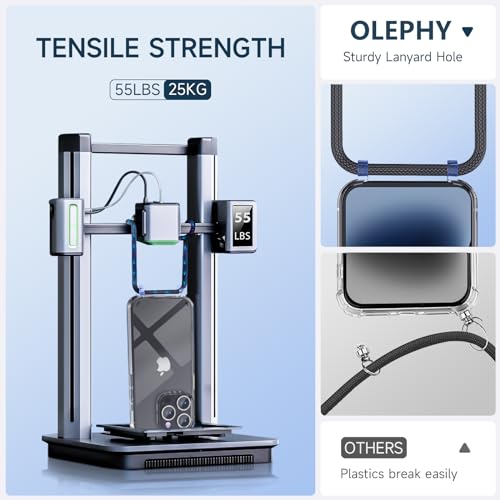 Thumbnail 3 de OLEPHY Funda Transparente con Cuerda para iPhone 15 Pro 6,1"