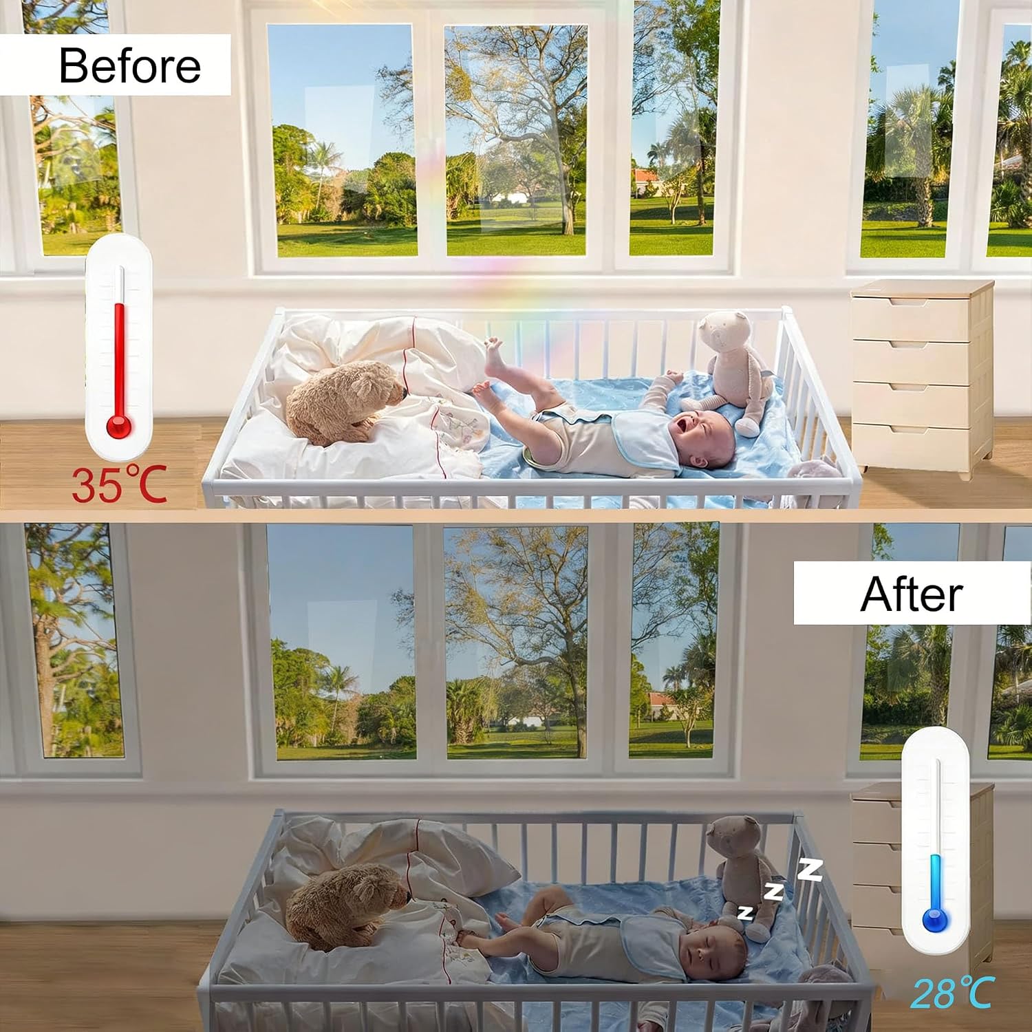 Detalle de Evofensteere 70x200cm Silver One Way Window Film – Privacy, UV Blocking & Anti-Glare