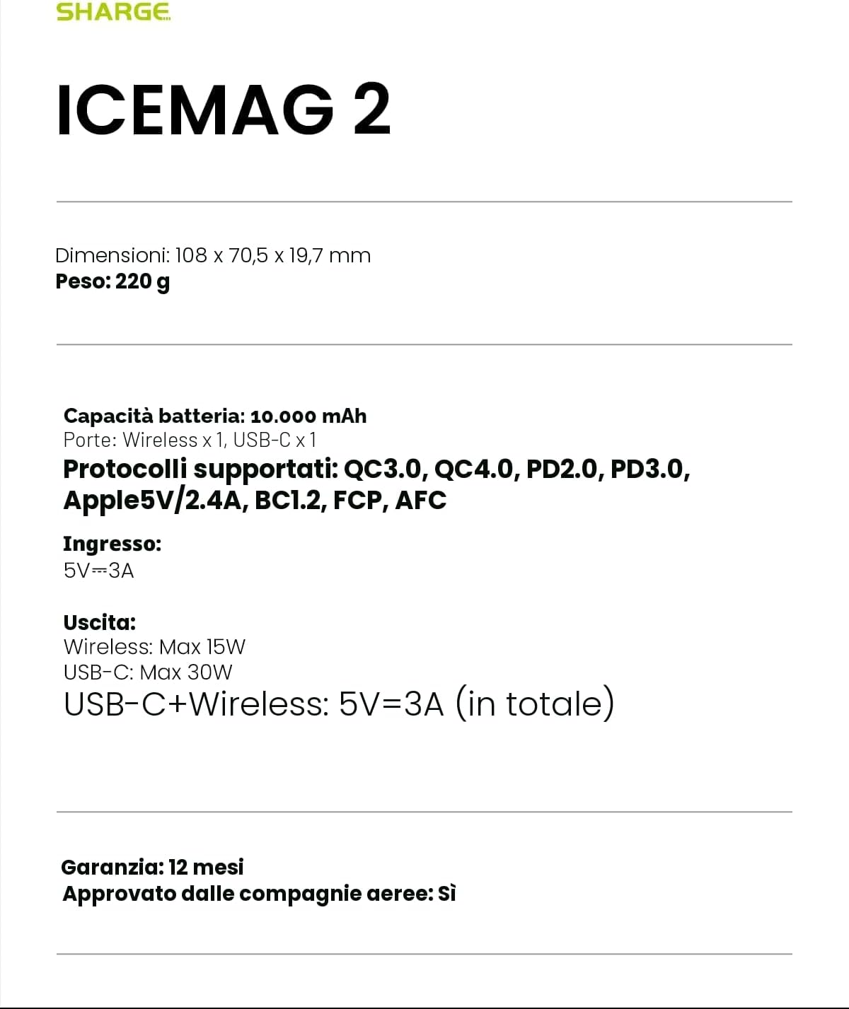 Thumbnail 6 de sharge ICEMAG 2 Powerbank 10000mAh MagSafe