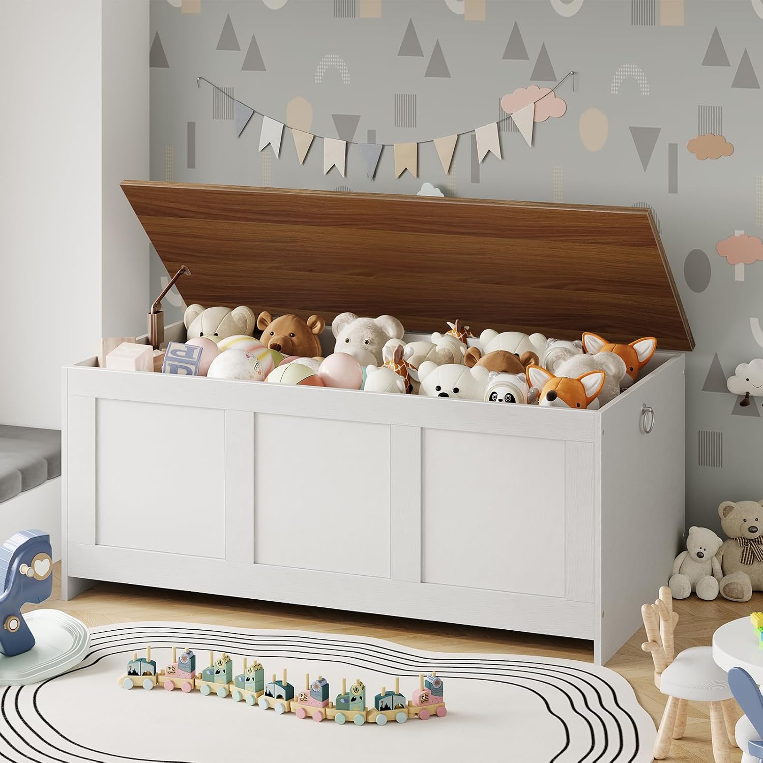 Detalle 2 de HOOBRO Storage Bench, 43.3-inch