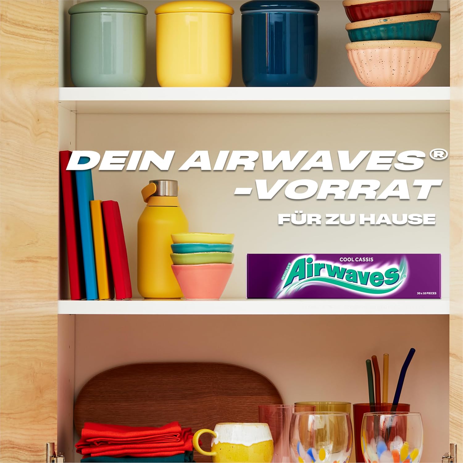 Thumbnail 6 de Airwaves Kaugummi Zuckerfrei Cool Cassis mit Menthol – Großpackung (300 Dragees)