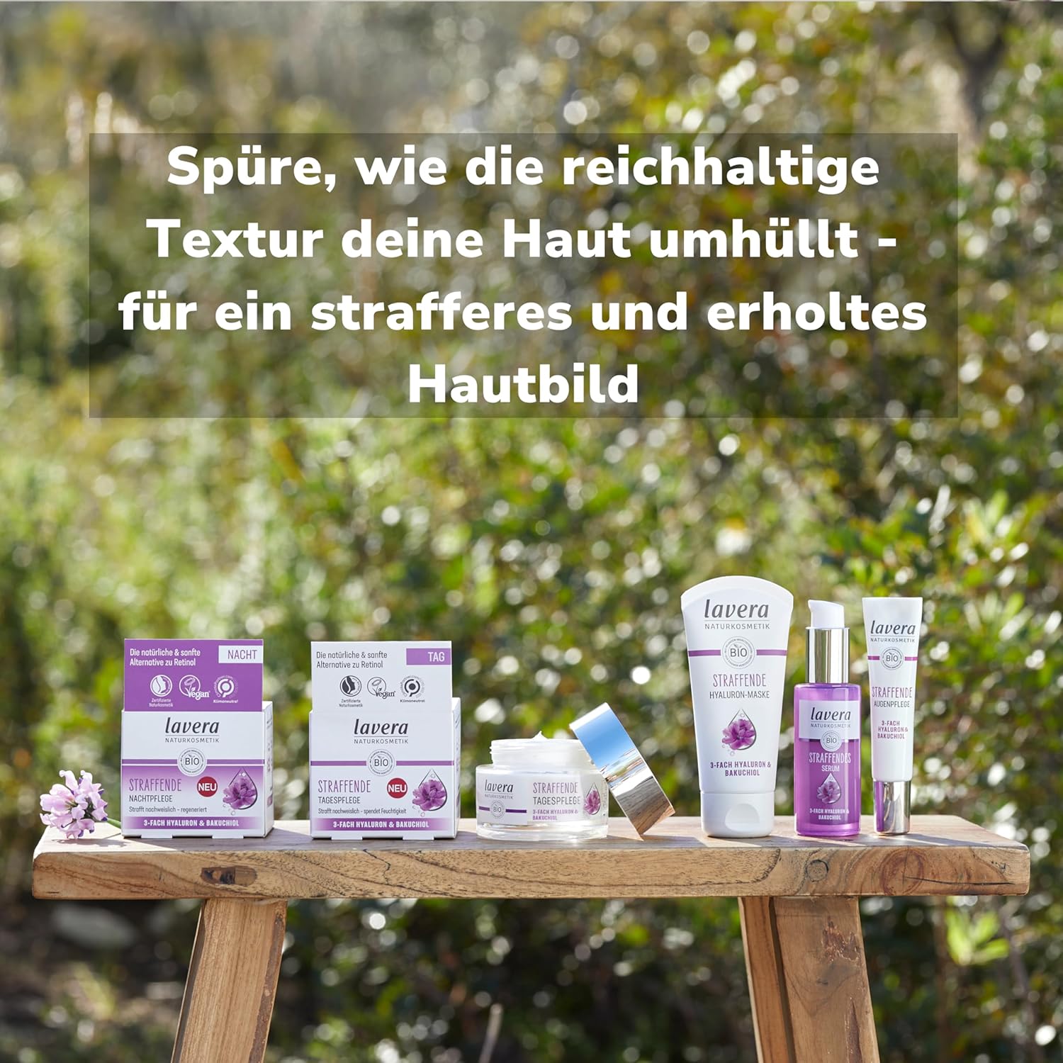 Detalle de Lavera Masque raffermissant à l'acide hyaluronique — végétalien, cosmétique naturel, triple acide hyaluronique et Bakuchiol | 50 ml