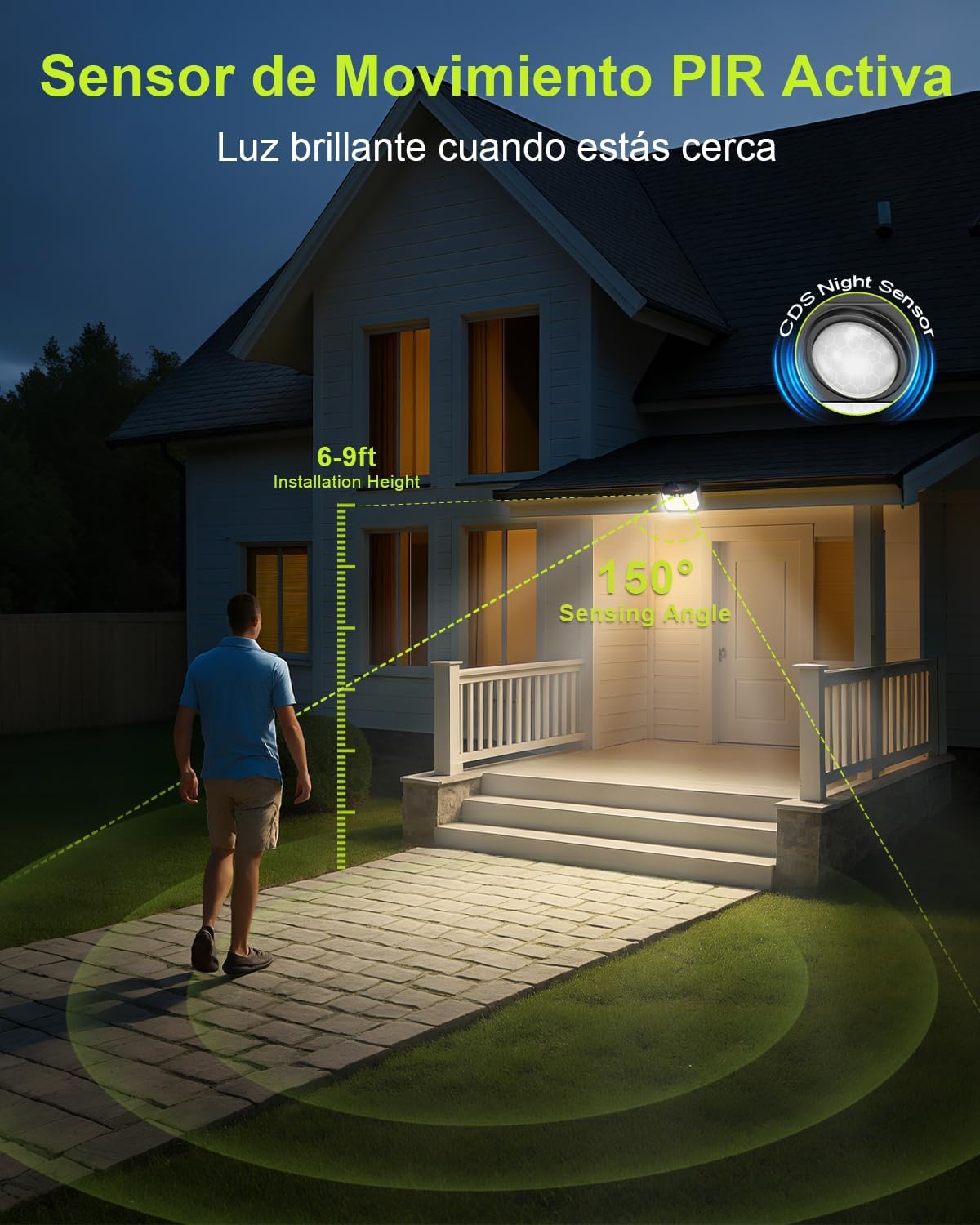 Thumbnail 4 de Pack 4 Luces Solares LED Exterior ☀️ Sensor 3 Modos IP67