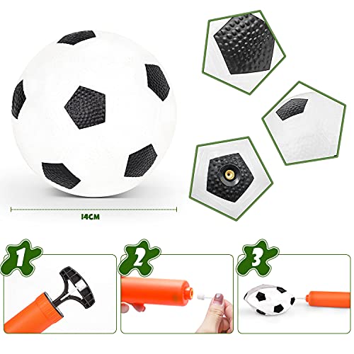 Detalle 2 de Juego de 2 Puertas de Fútbol Infantil ⚽ con Bolas Interactivas