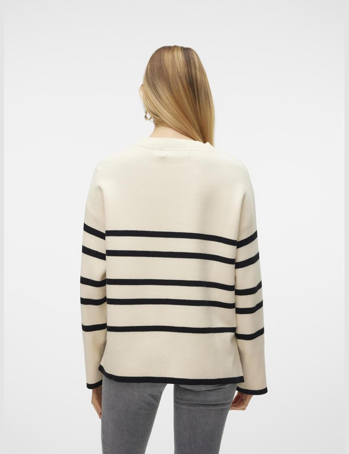 Detalle de VERO MODA Pull en Maille VMSABA Pull-Overs pour femme