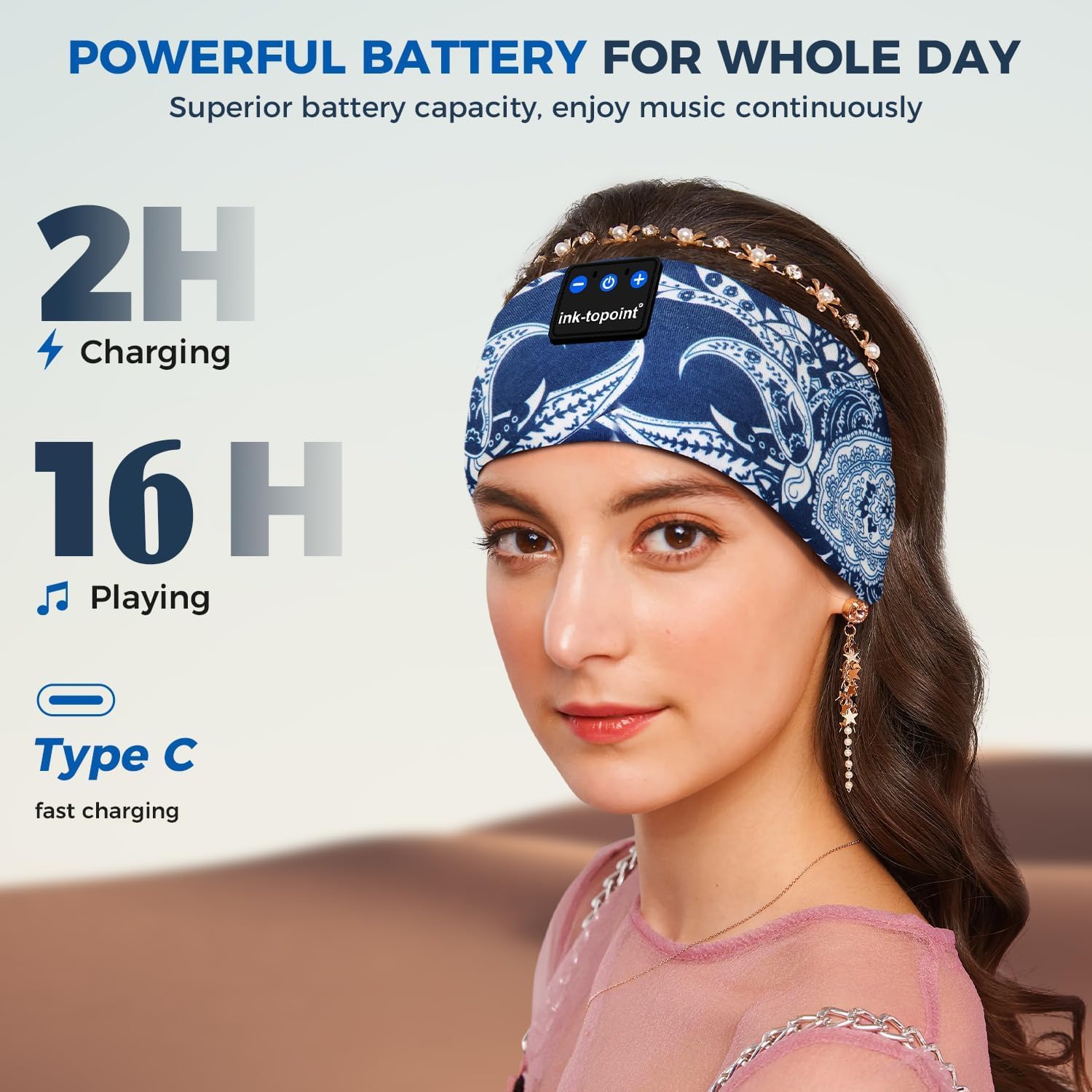 Detalle de ink-topoint Sleep Headphones 16 Hrs playback