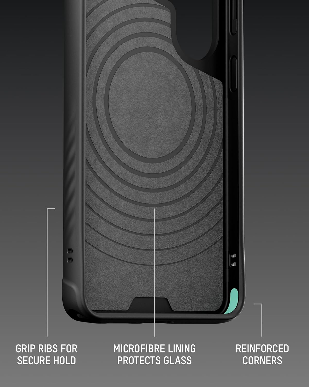 Thumbnail 4 de Mous Galaxy S26 Ultra Case with MagSafe & Qi2 – shockproof protection, full camera coverage, black leather finish