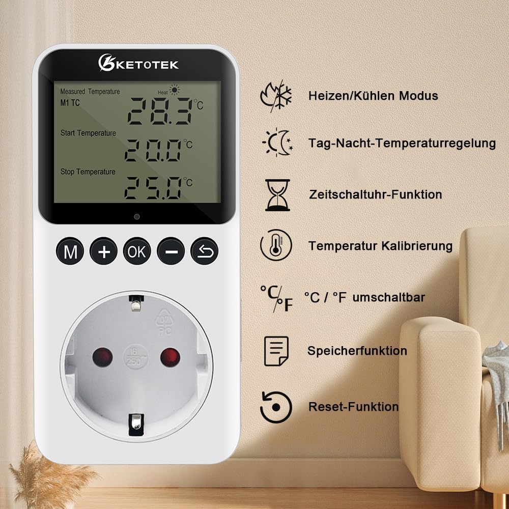 Thumbnail 1 de KETOTEK KT3200 Temperaturregler 230V 🔌