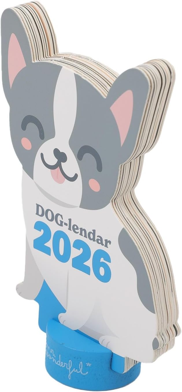 Detalle 2 de Mr Wonderful Calendario sobremesa 2026 Bulldog