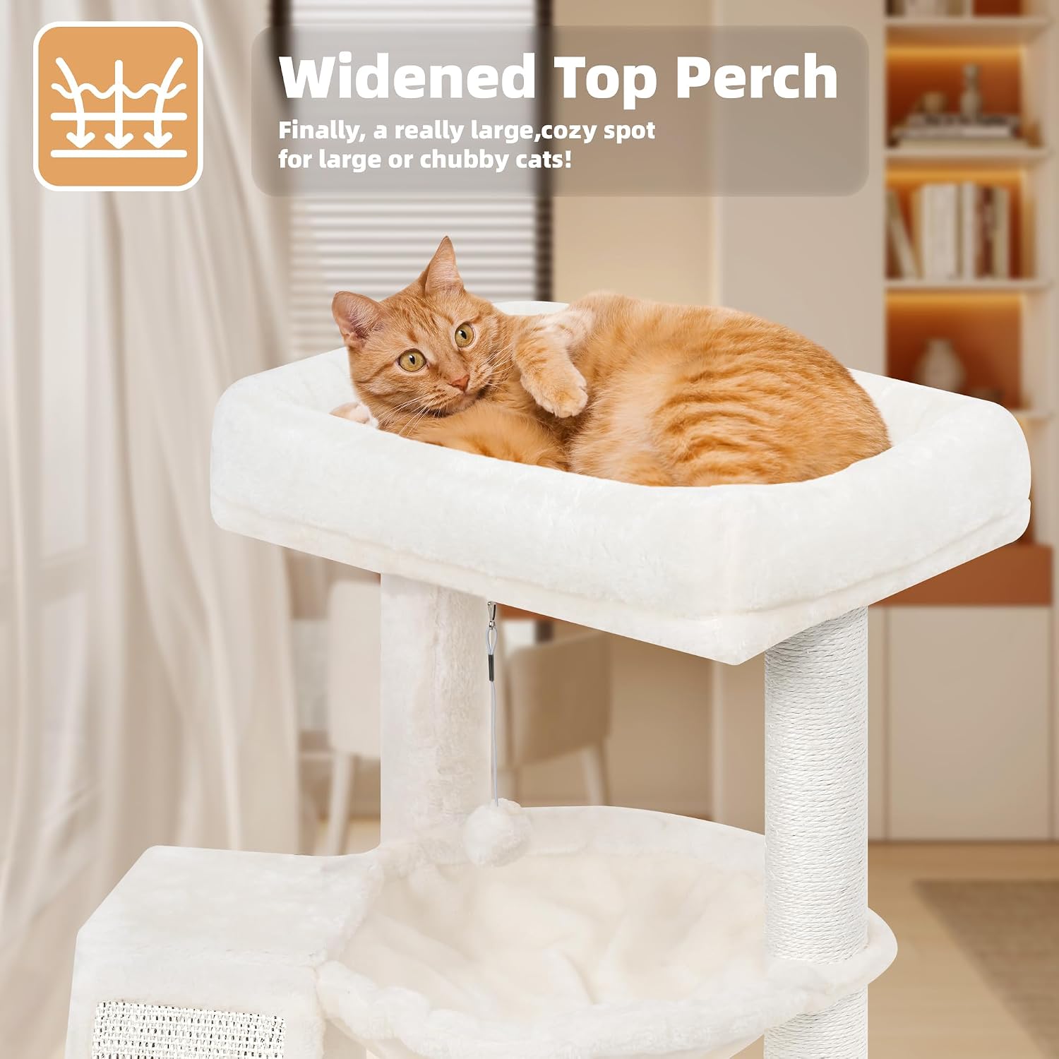 Detalle 2 de YOUPETSER YOUPET-04 Cat Tree with Scratching Board and Toy Balls