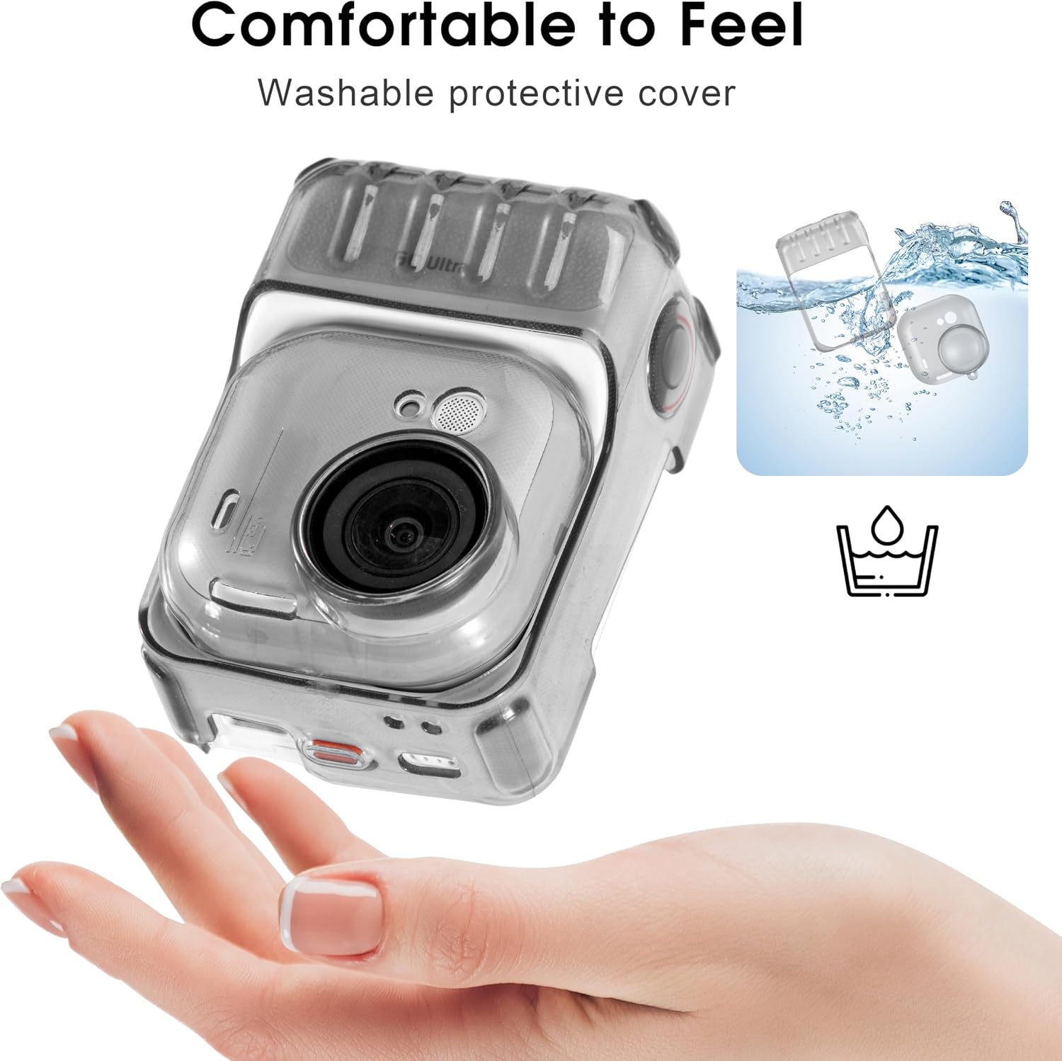 Detalle 2 de Schutzhülle aus TPU 1:1-Replik für Insta360 Go Ultra – stoßfest, kratzfest & rutschfester Schutz