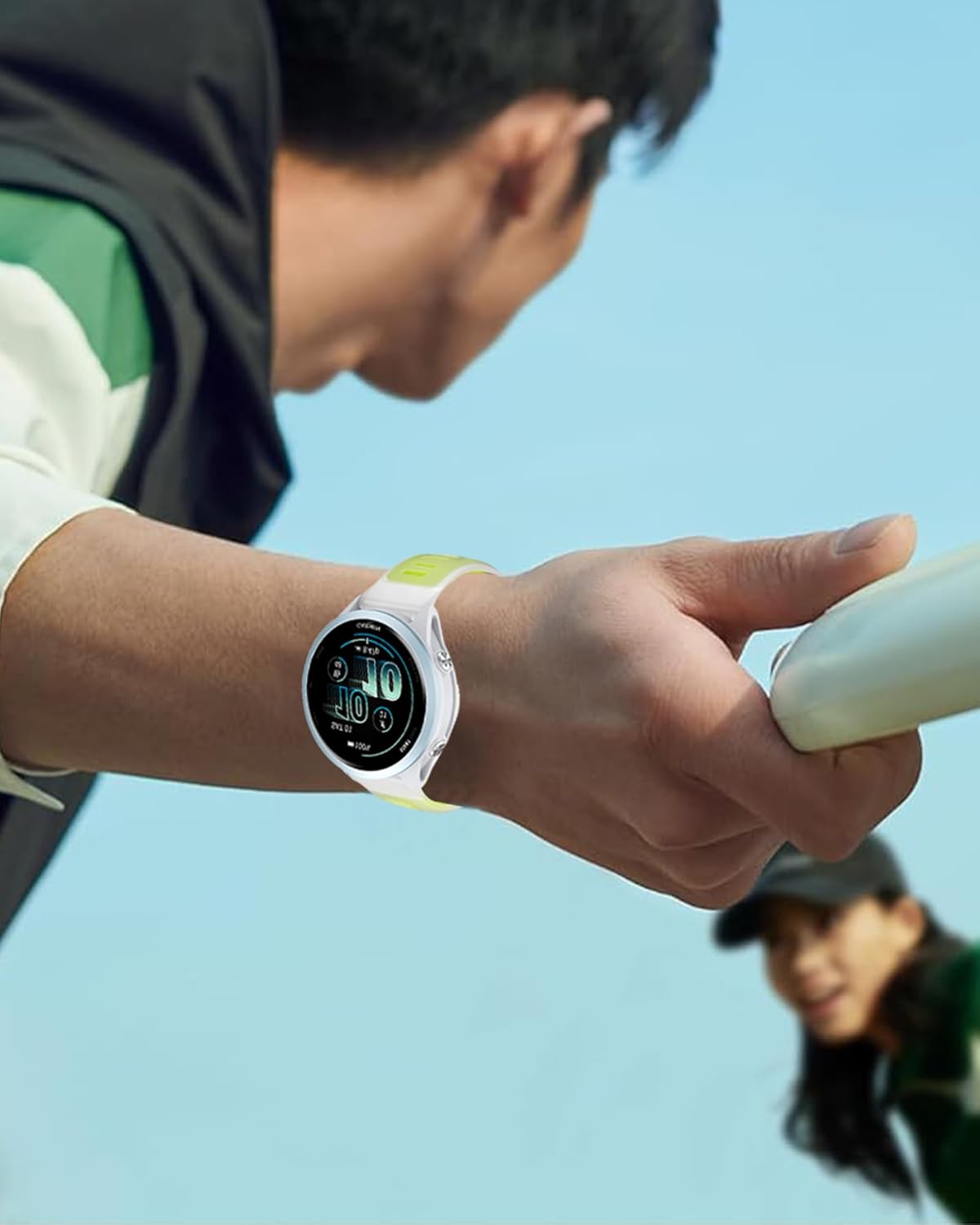 Detalle de Gittos Silikonarmband 22 mm – kompatibel mit Garmin Forerunner 570/47 mm, 265/255, Vívoactive 4/Venu 4/3/2
