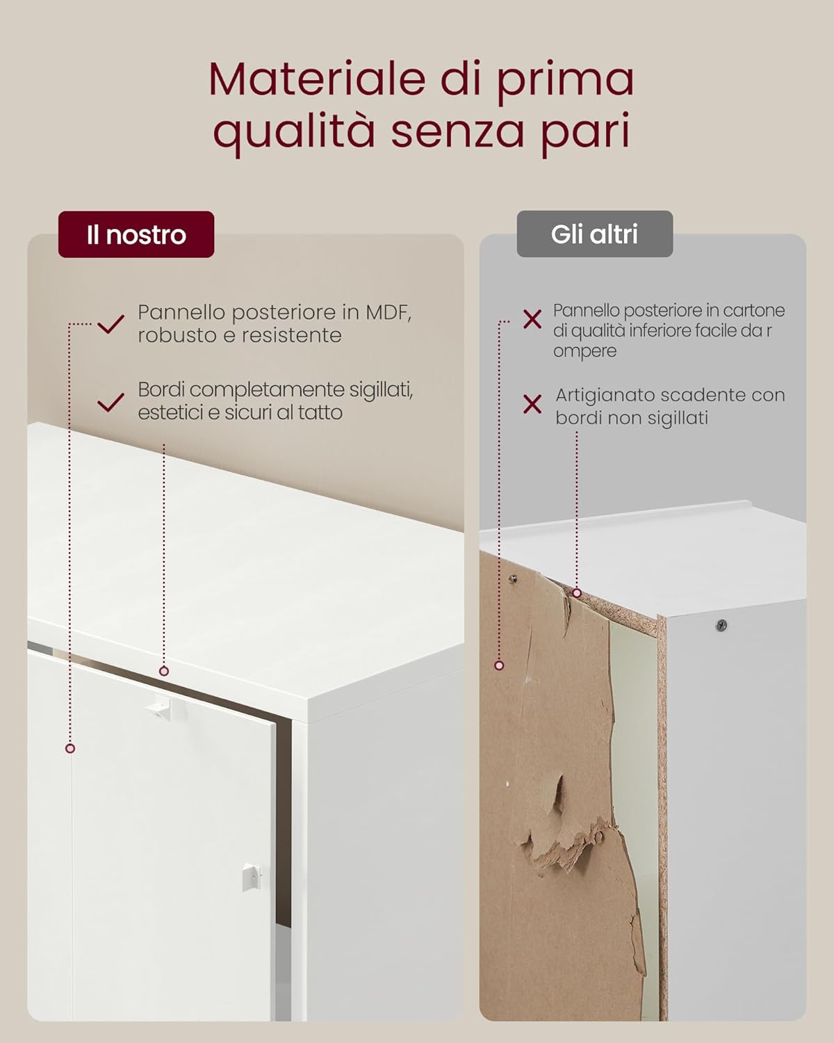 Thumbnail 5 de VASAGLE LBC167T14 Libreria 6 ripiani 24×40×178,5 cm