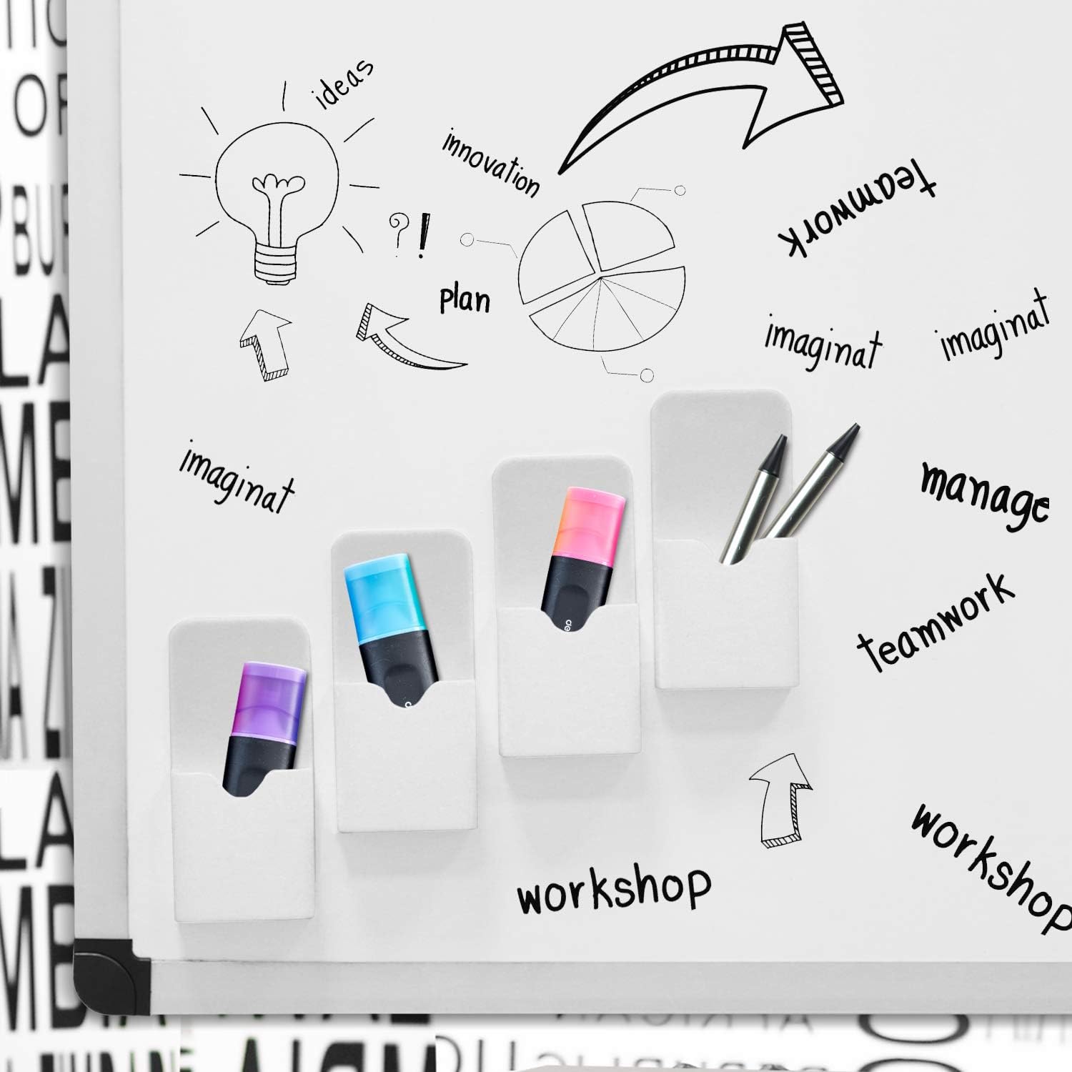 Thumbnail 4 de MoKo Magnetic Marker Holder, 4-Pack