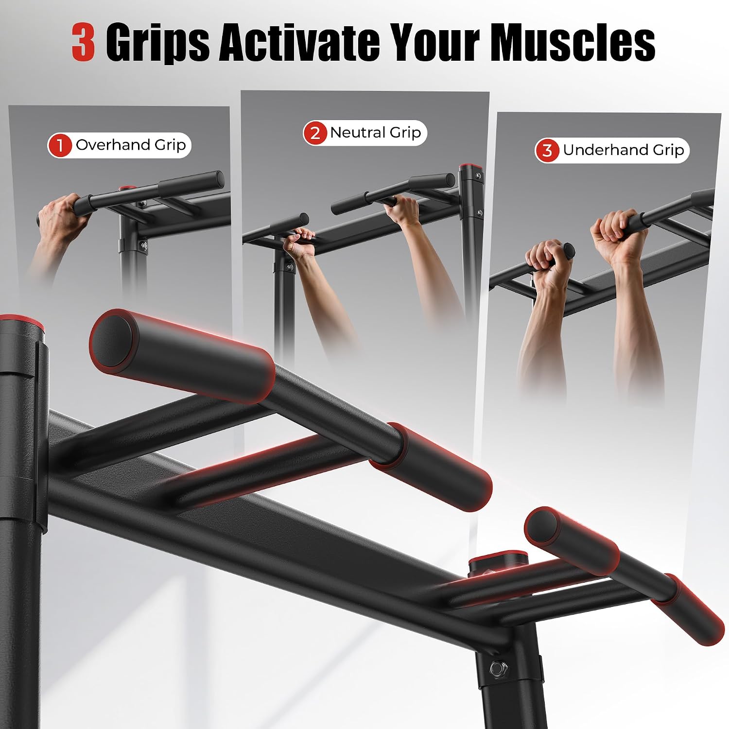 Detalle de Sportsroyals FB-20YTXS01 Power Tower with Adjustable Height for Pull-Ups and Dips