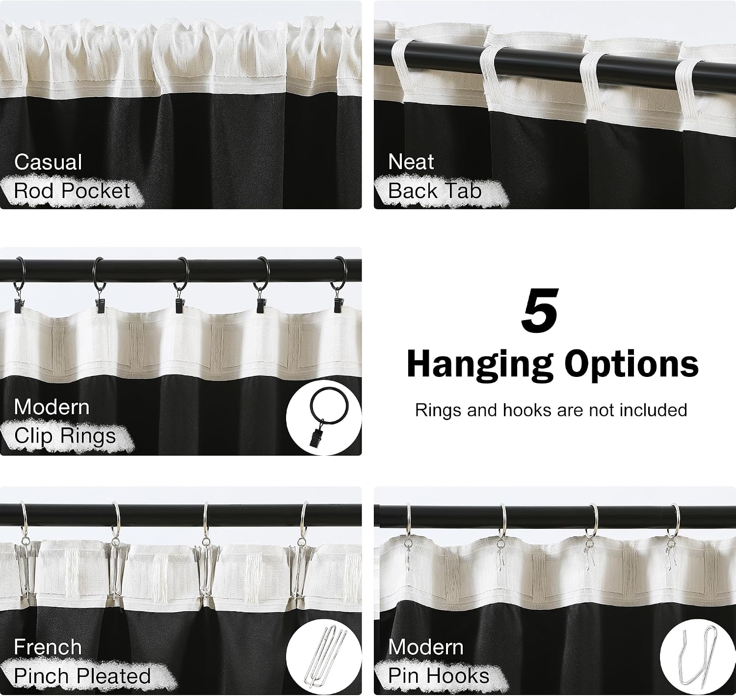 Thumbnail 5 de Pink Full Blackout Curtains 90in for Nursery