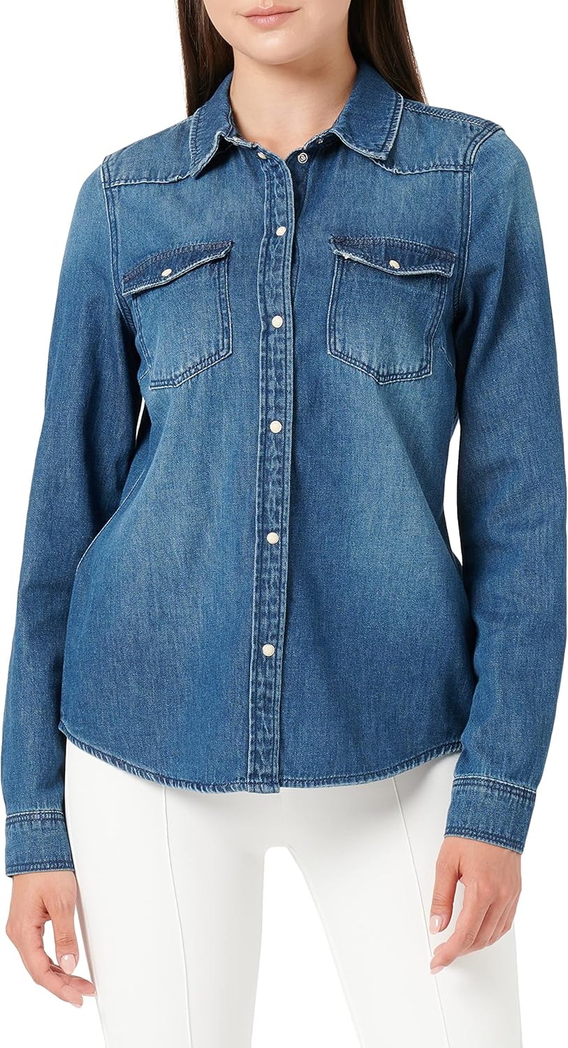 Thumbnail 1 de VERO MODA Vmmaria LS Denim Slim Shirt Mix New: Camicia da Donna
