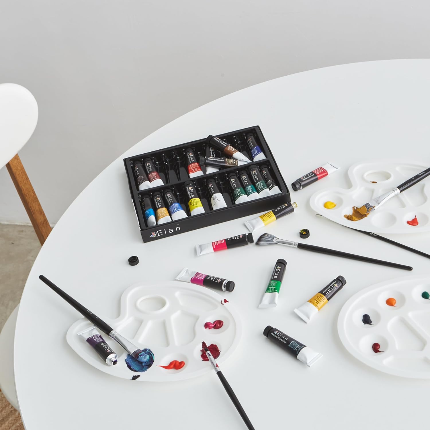 Thumbnail 5 de Elan Kit Peinture Aquarelle 24 tubes 🎨