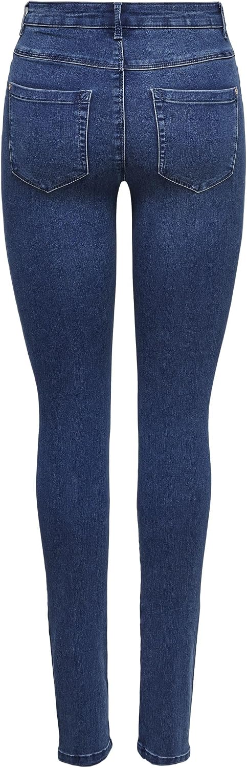 Detalle de ONLY Onlroyal Skinny High-Waist Jeans – Blau, Größe XL (EU 34) von ONLY