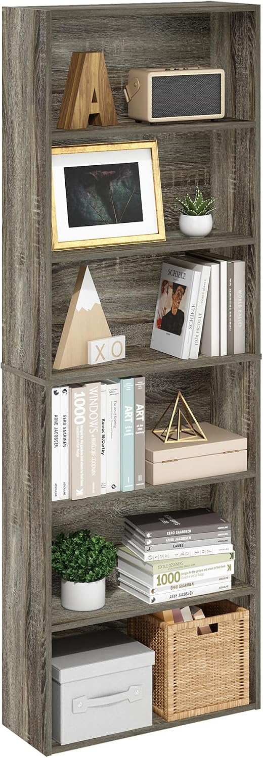 Detalle de Libreria Furinno Jaya 6 ripiani in rovere