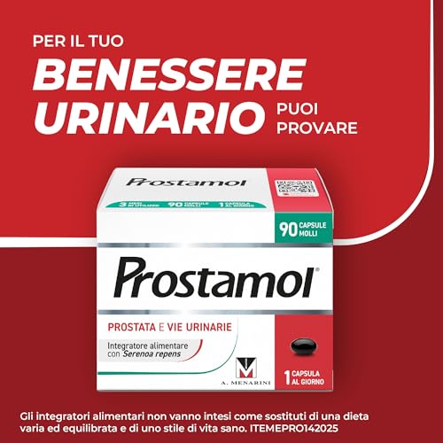 Detalle de Prostamol – Integratore per Prostata e Vie Urinarie, Serenoa repens 320 mg, 90 capsule