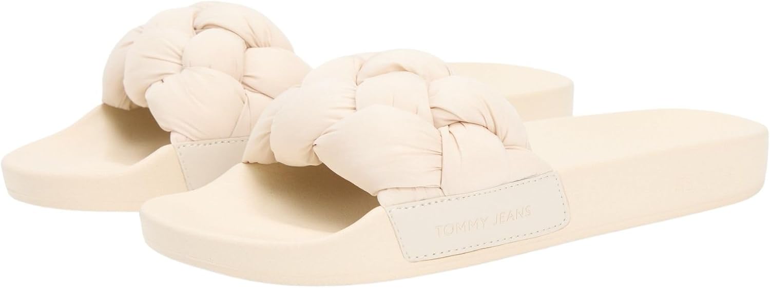Detalle de Tommy Jeans Tjw Braided Slides (En0en02975): a practical summer slip-on