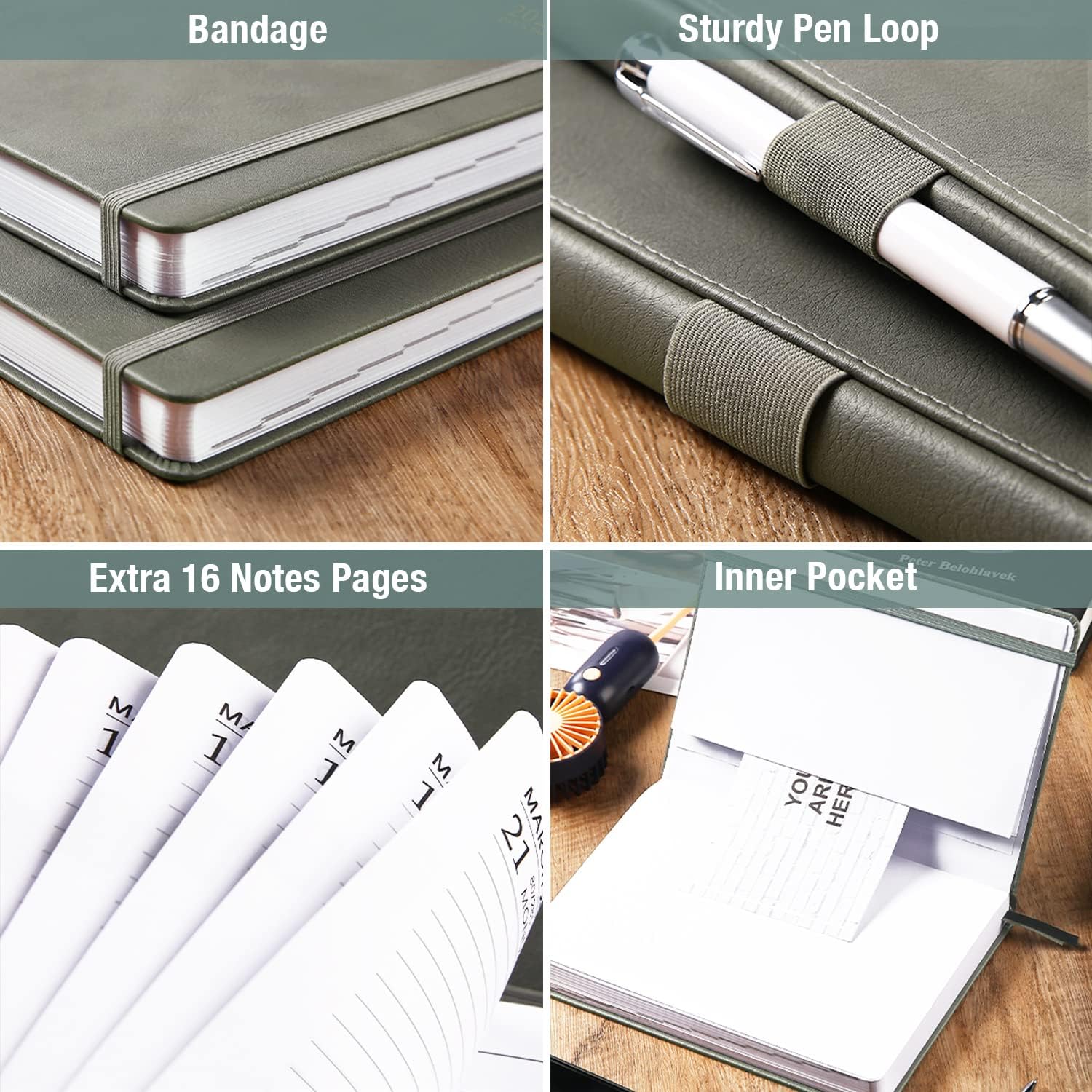 Thumbnail 5 de Indeme Academic Diary 2026-2027 (A5 Day to Page, Grey) – Durable, practical planner for the academic year