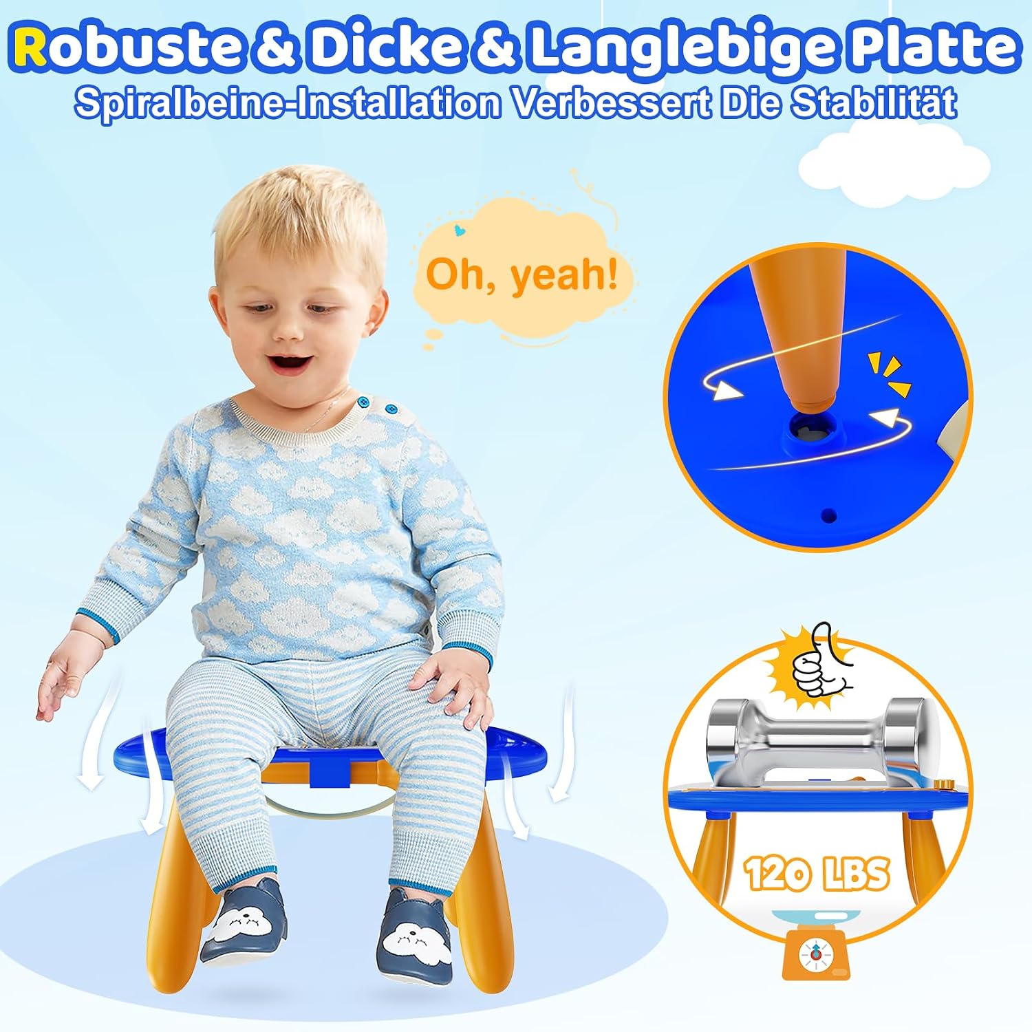 Detalle de Kikidex Magnetische Zaubertafel für Kleinkinder (1–3 Jahre) – Dunkelblau