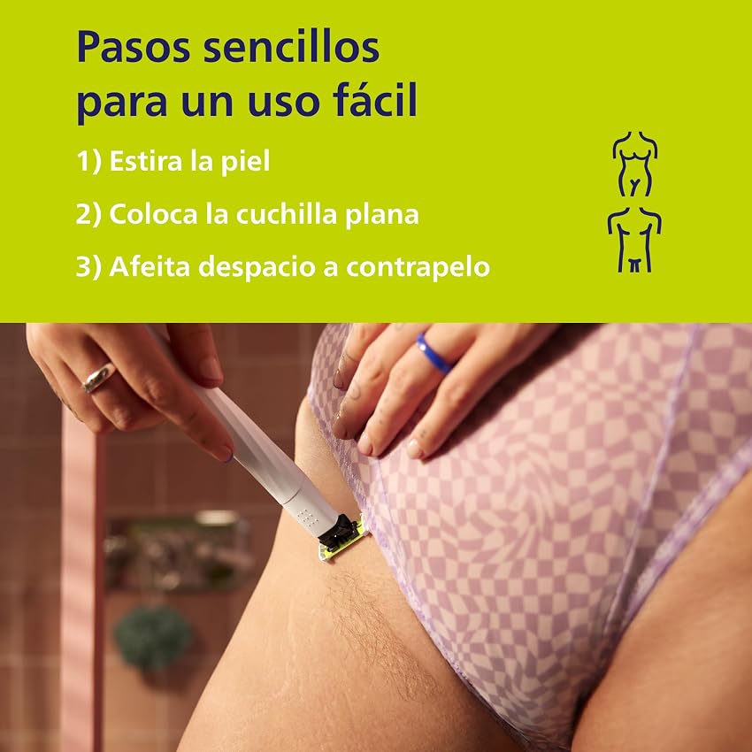 Detalle 2 de PHILIPS OneBlade Intimate, Maquinilla para zonas íntimas