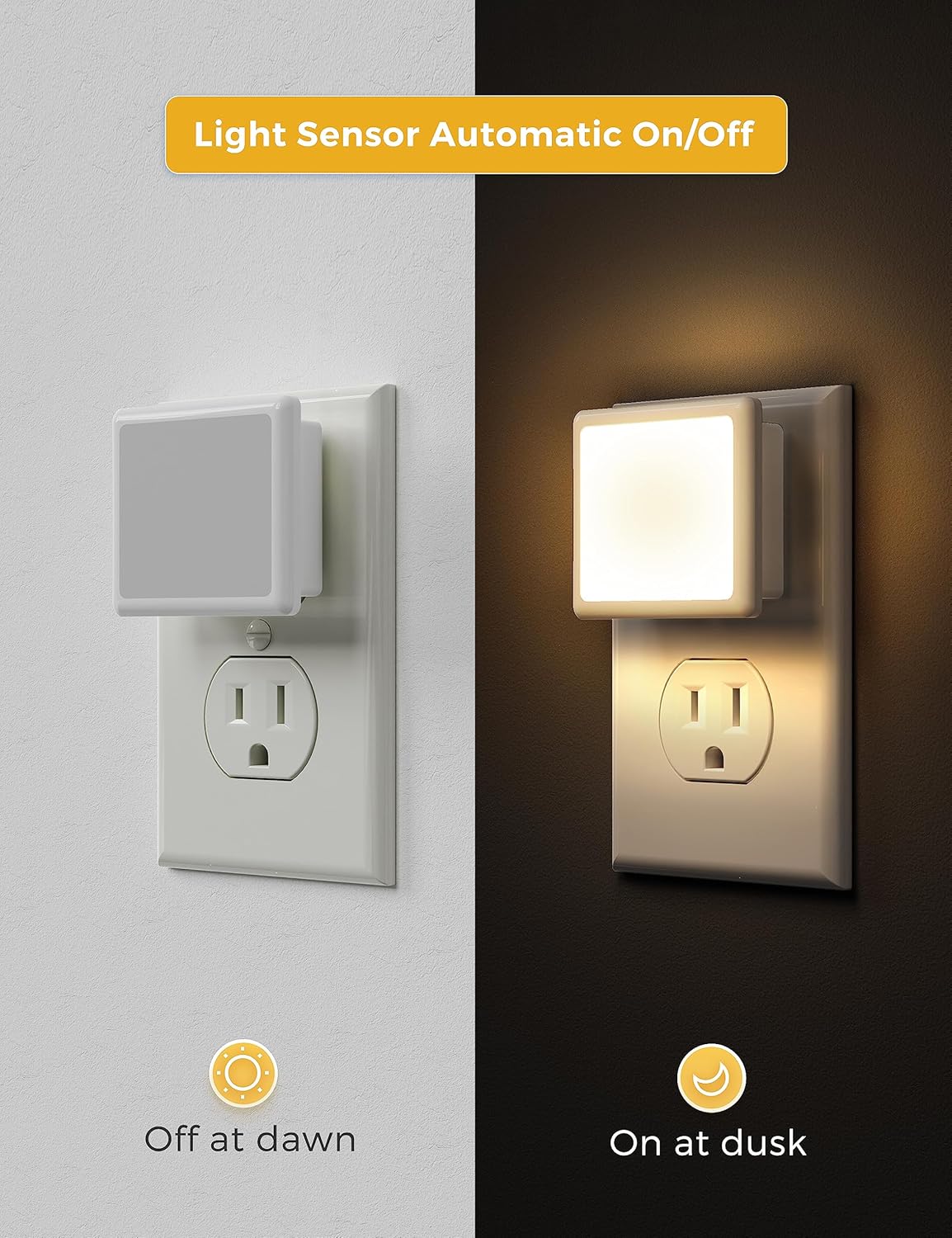 Detalle de L LOHAS LED Night Light 0.3W dusk-to-dawn plug-in nightlight