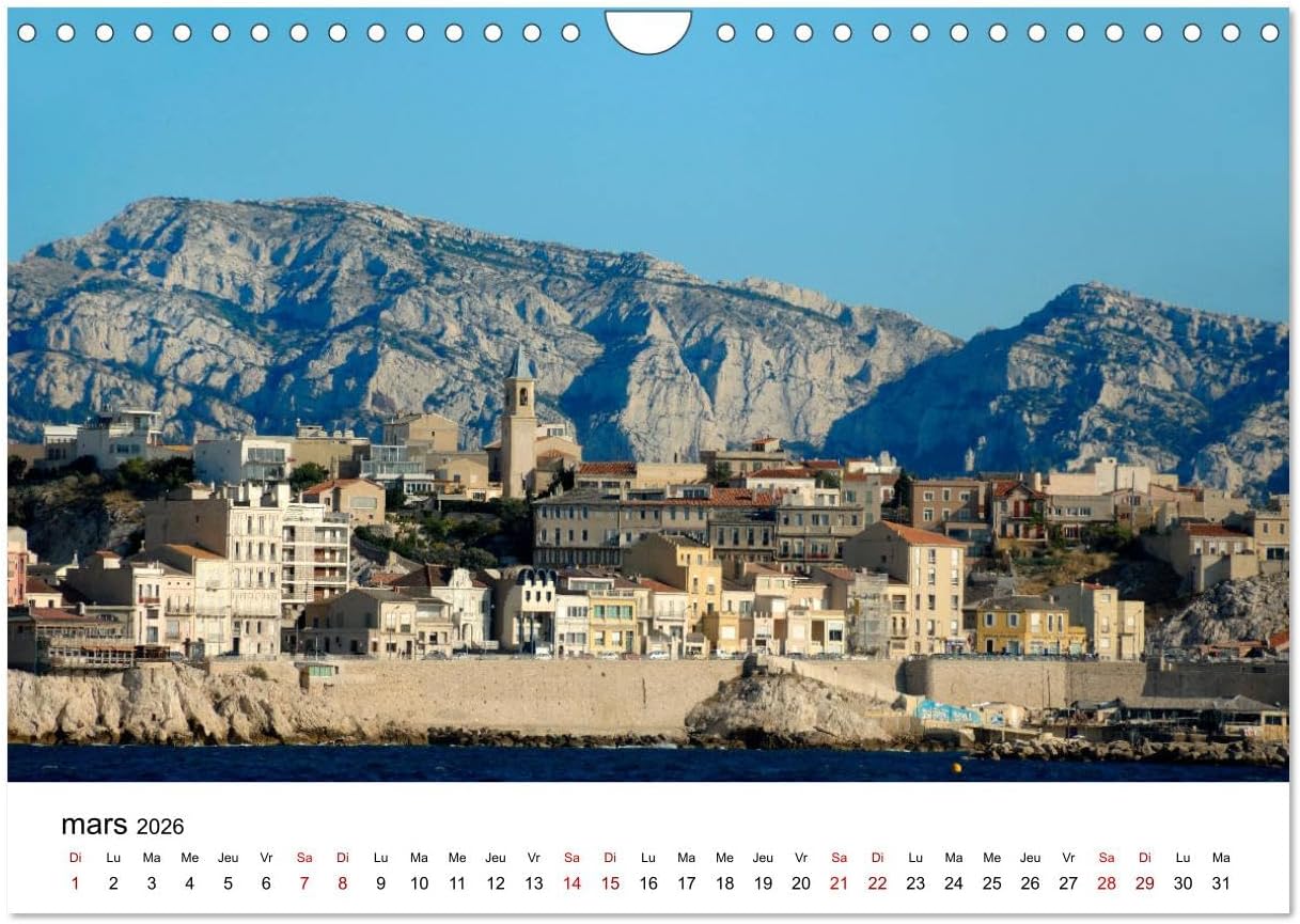 Detalle 2 de Marseille Côte et Corniche – CALVENDO Kalender 2026, DIN A4 horizontal