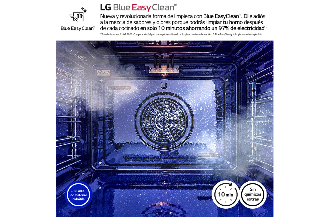 Detalle 2 de LG Instaview WSED7612S Horno 76 L A+ con freidora de aire 🍽