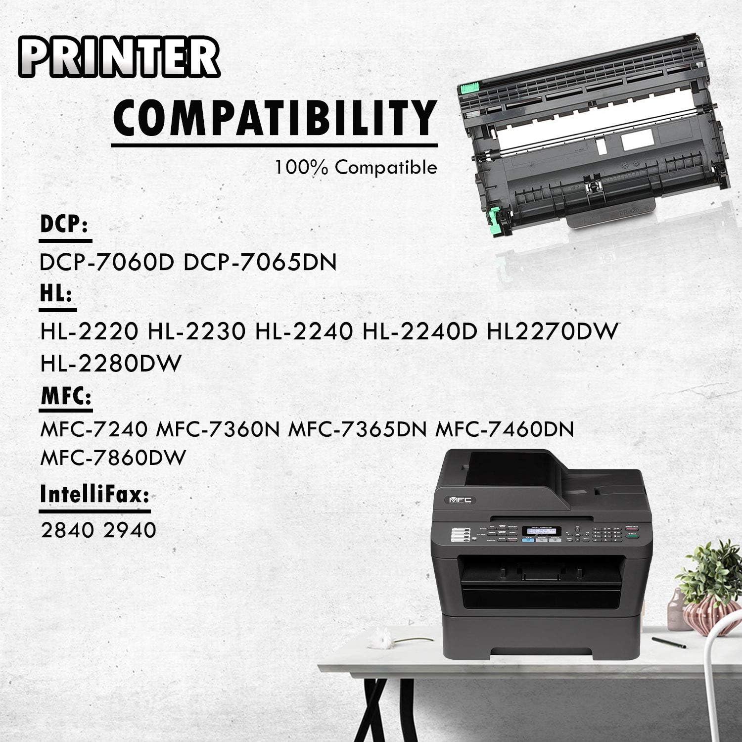 Thumbnail 5 de Inkfirst 2-Pack DR420 Compatible Drum Units for Brother Printers