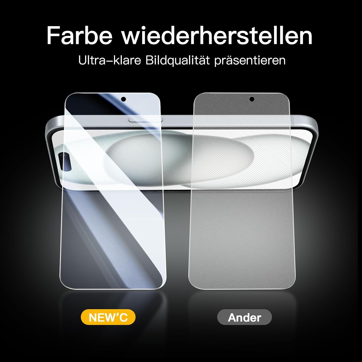 Thumbnail 6 de NEW'C Sichtschutzfolie 9H für iPhone 16