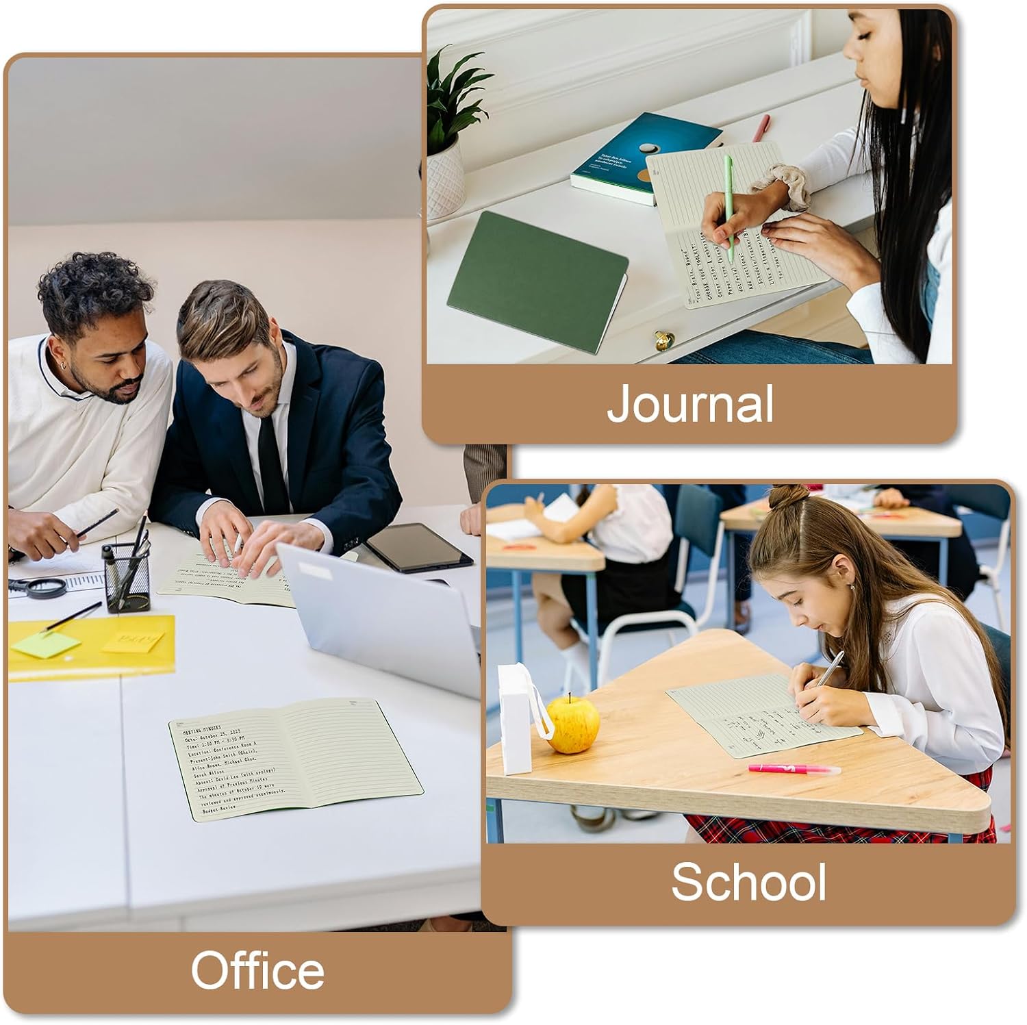 Thumbnail 6 de ZCZN A5 Lined Notebooks 12 Pack 60pp