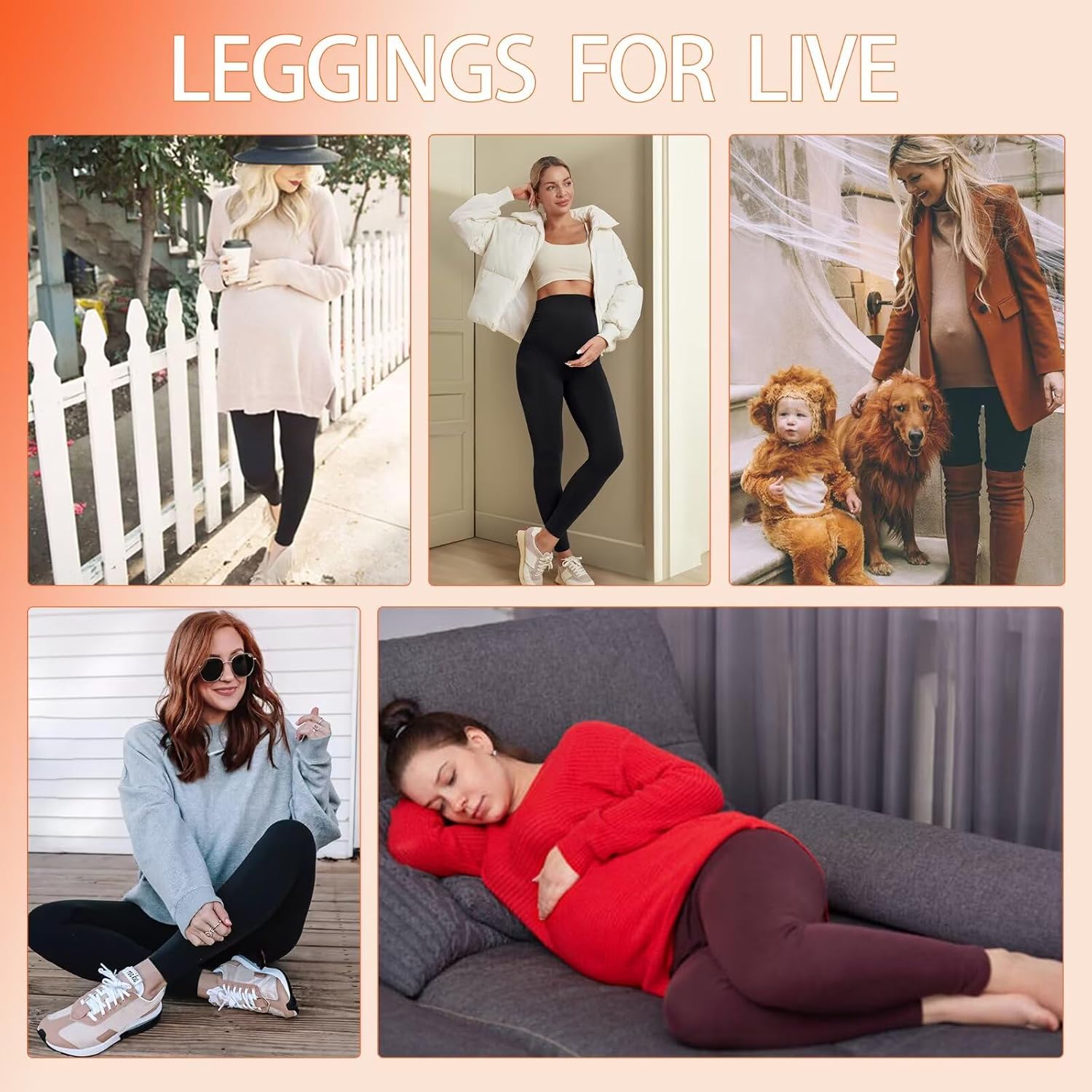 Detalle 2 de QGGQDD Thermal Maternity Leggings 92% Polyester