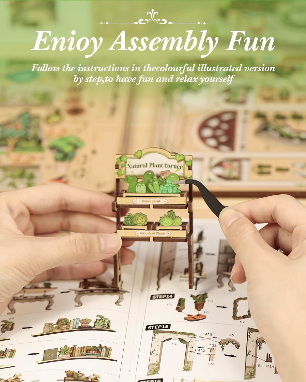 Thumbnail 4 de Cutefun Book Nook Miniatur-Diorama